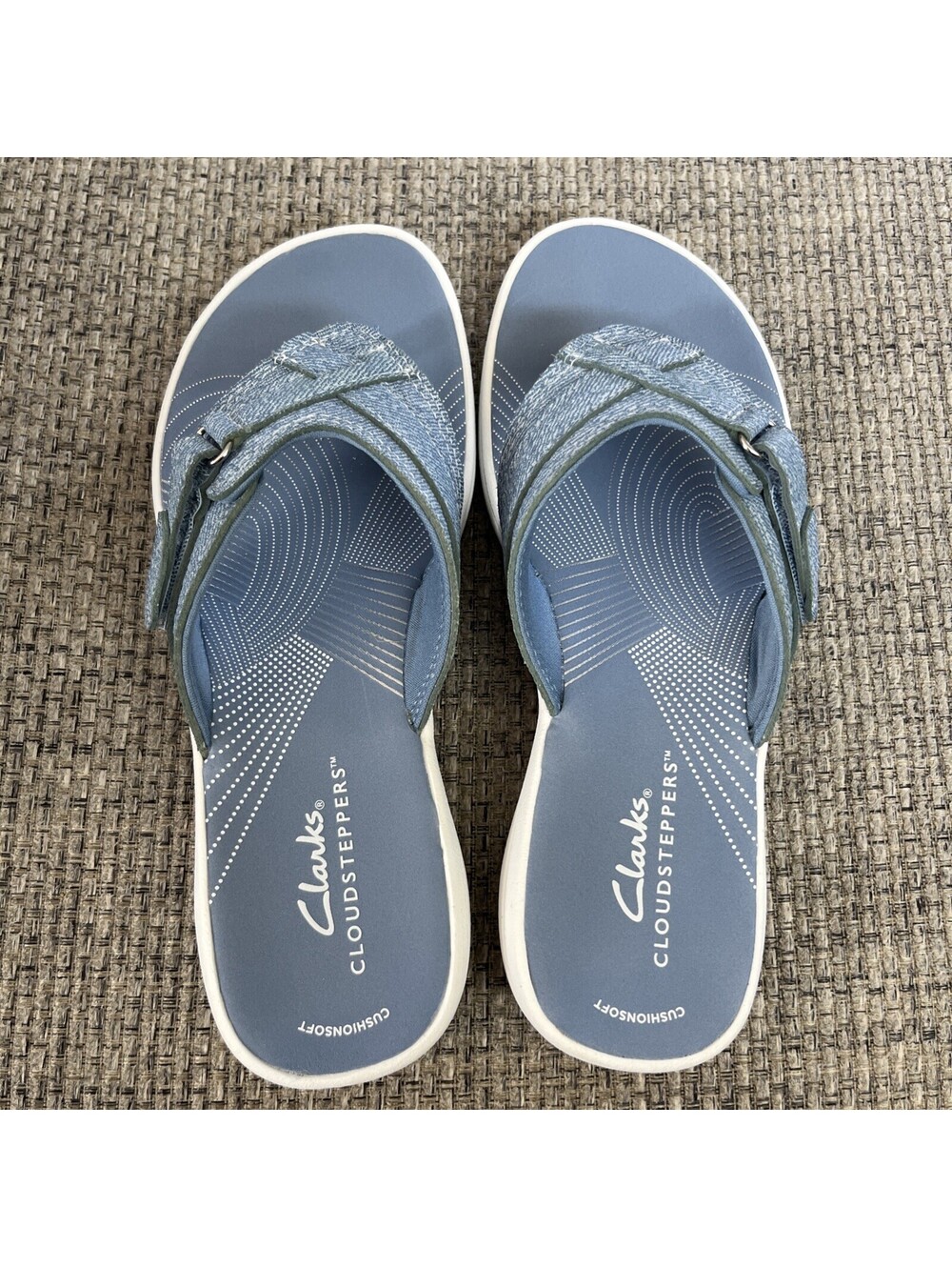 Clark’s Breeze Sea Cloudstepper Flip Flops Womens Sz 5 Sandals Slides New $60 - Picture 2 of 5